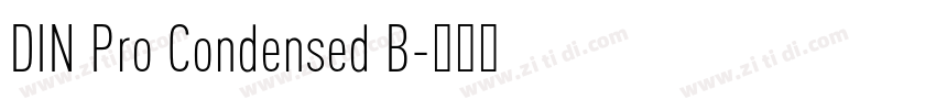 DIN Pro Condensed B字体转换